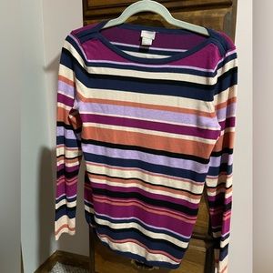 Chico’s Striped Knit Top